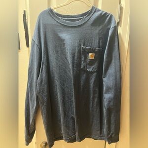 Carhartt Loose Fit Denim Blue Shirt vintage.